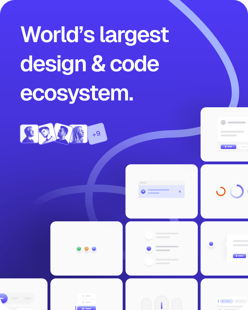 World's largest design & code ecosystem.