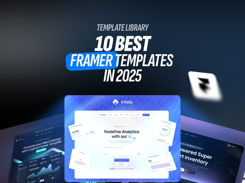 🏆 10 Best Framer Templates in 2025 cover