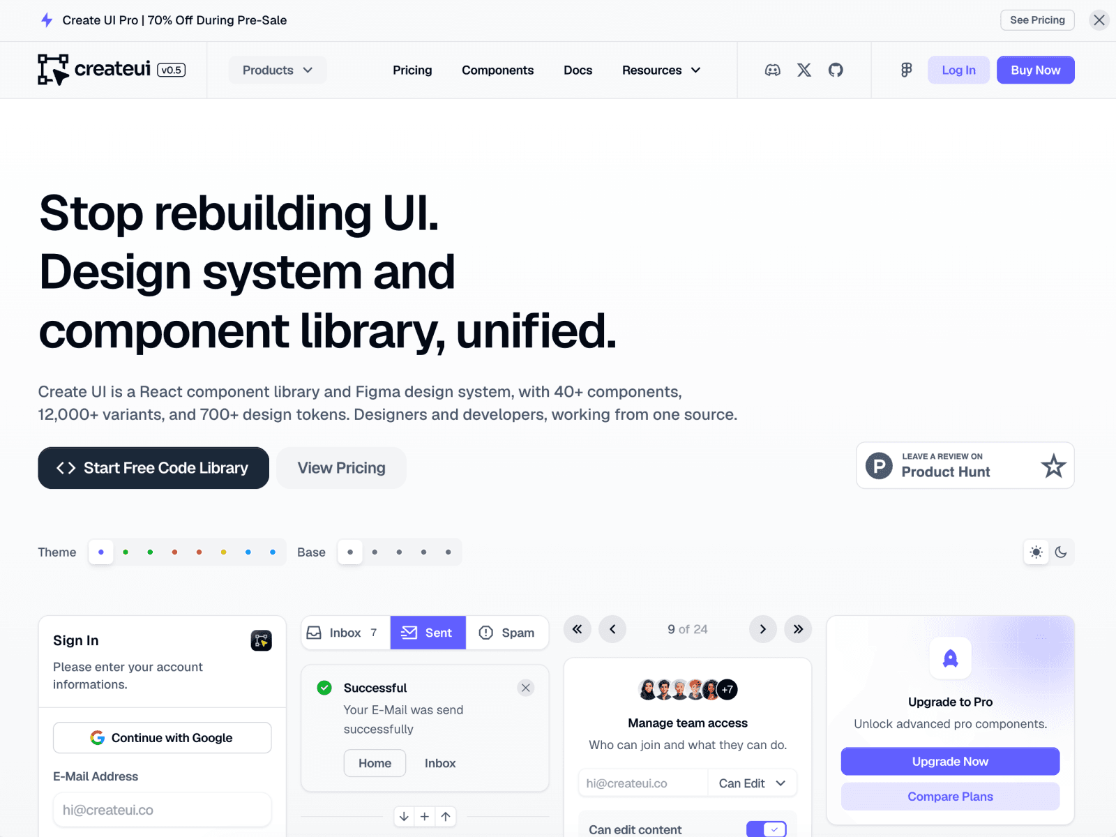Create UI Figma design system