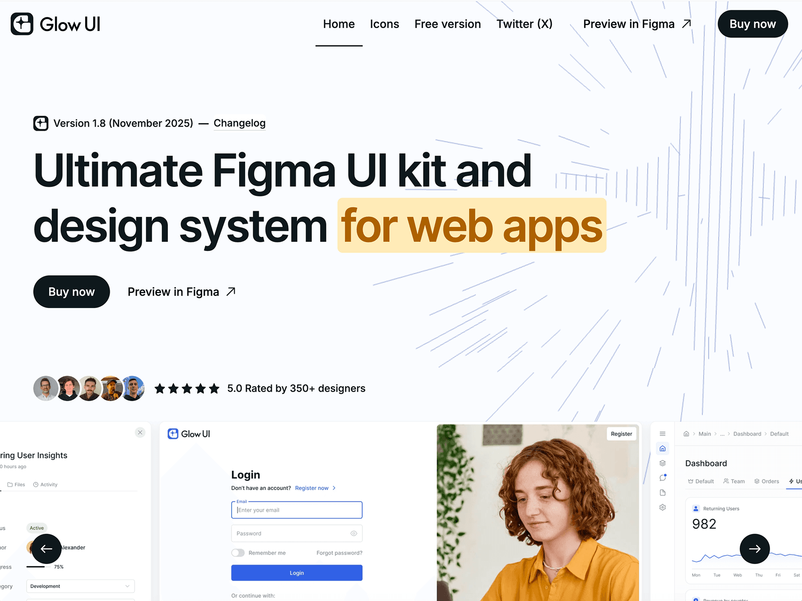 Glow UI Figma design system