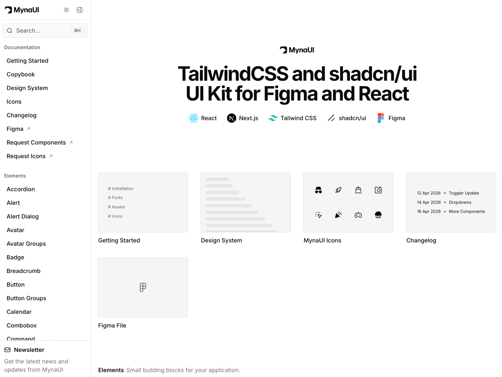MynaUI Figma design system