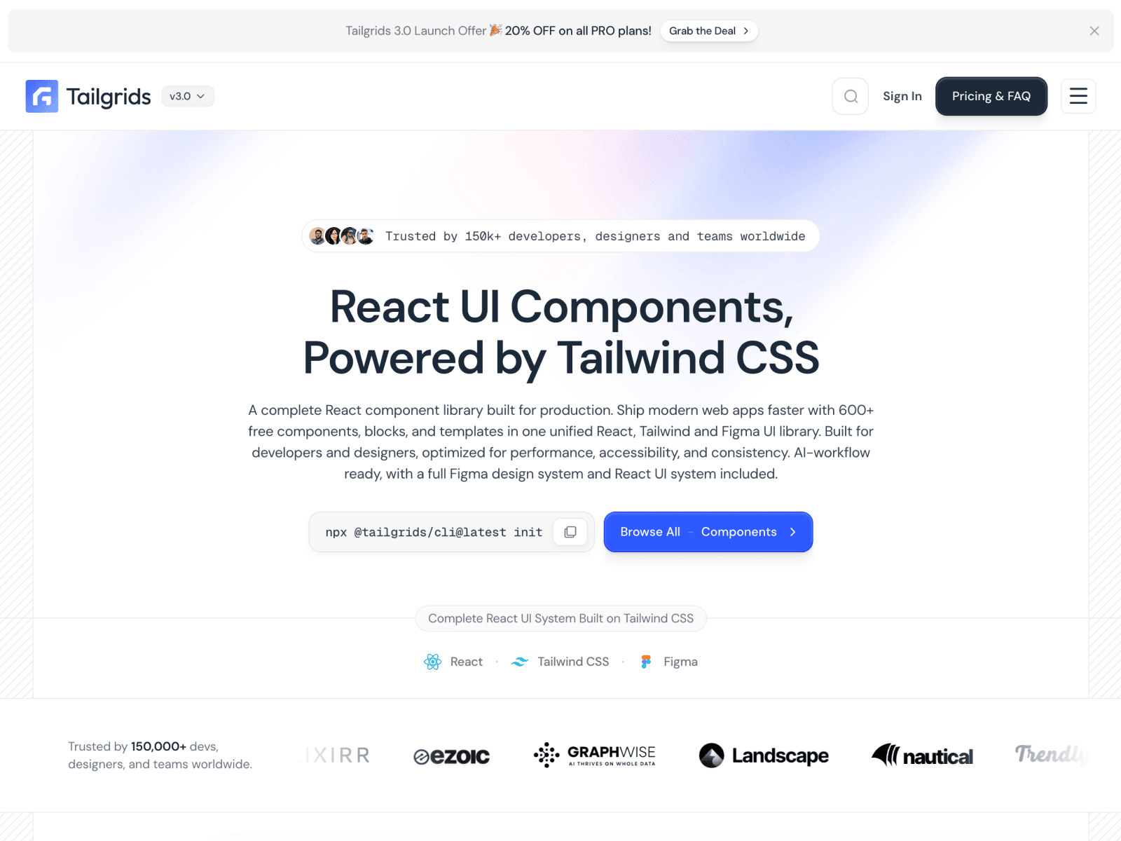Tailgrids Figma design system