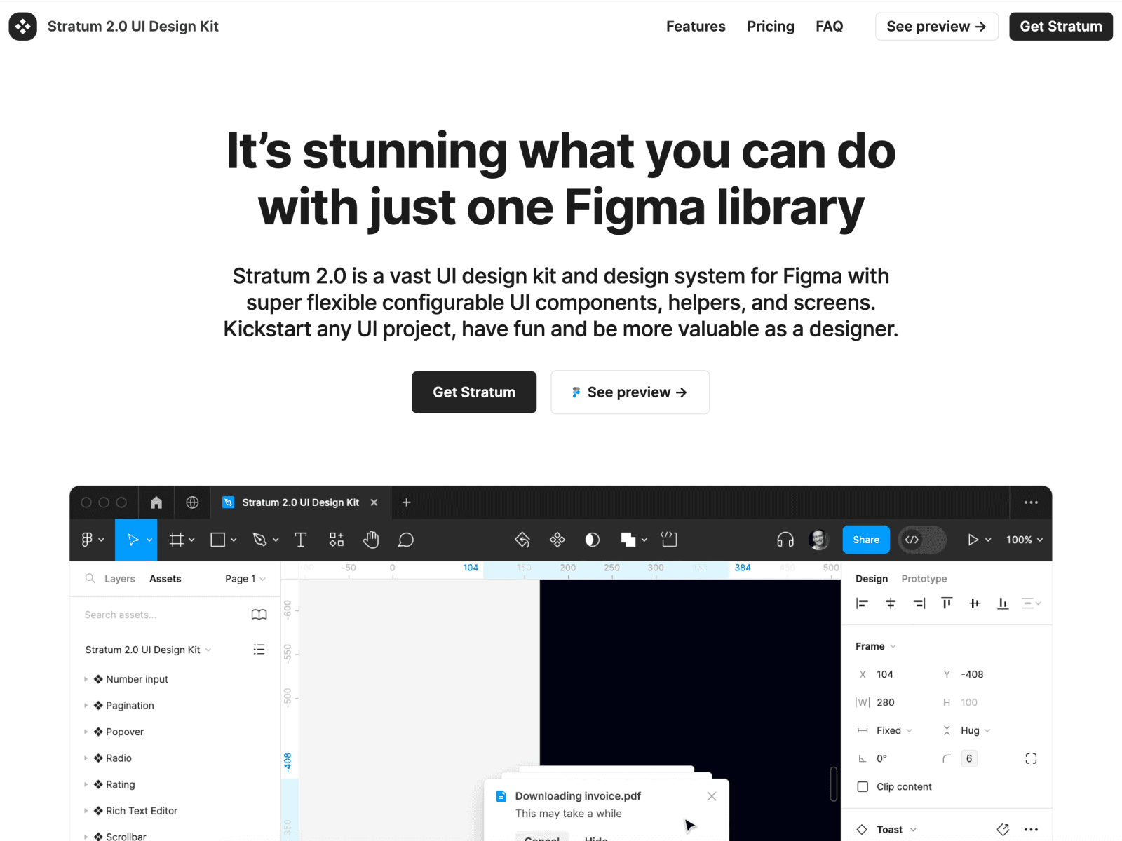 Stratum Figma design system
