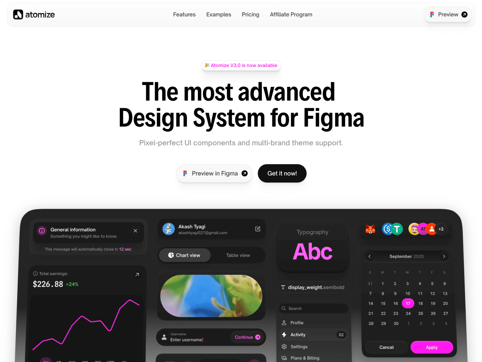 Atomize Figma design system