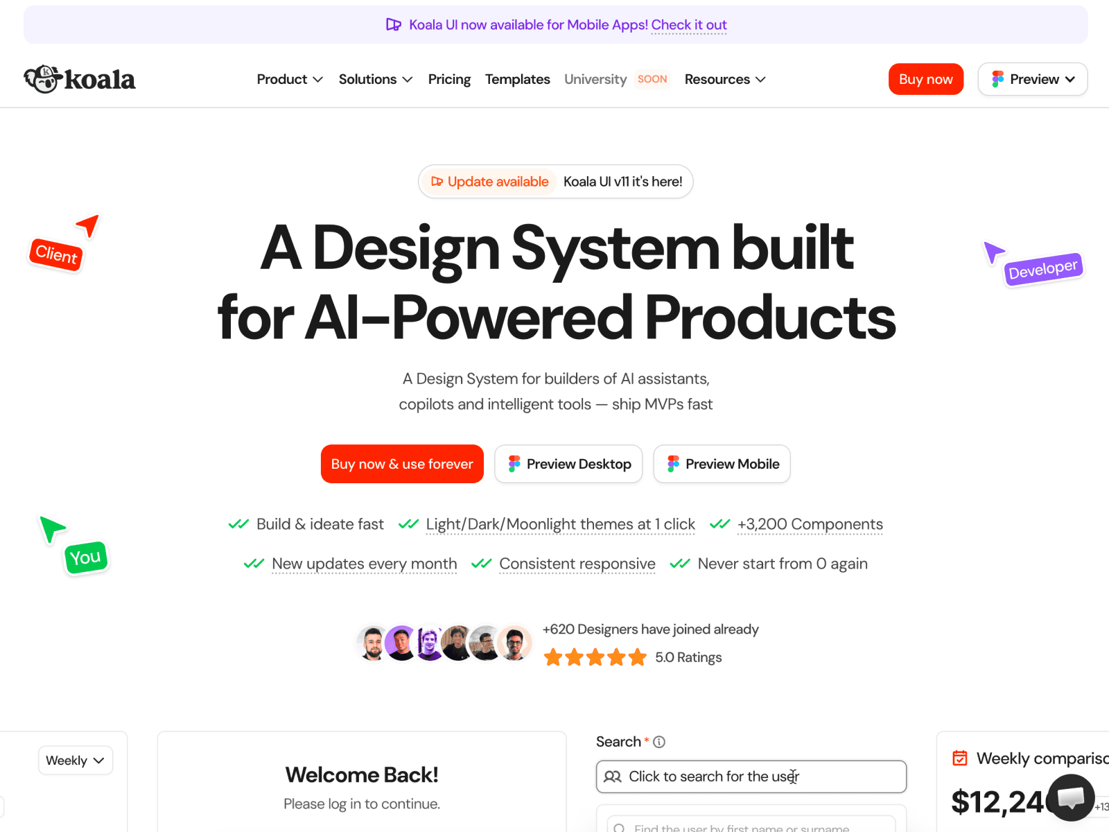 Koala UI Figma design system