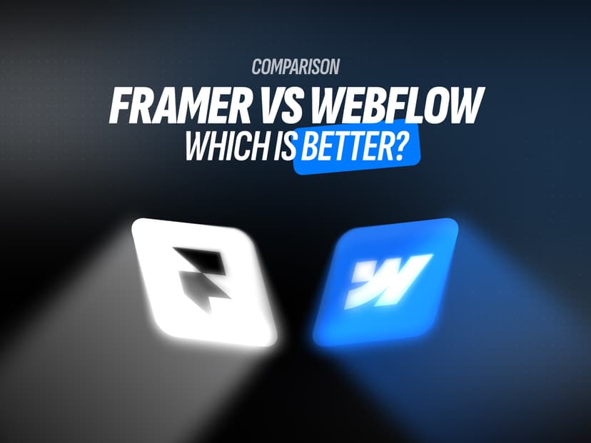 Framer vs Webflow (2025): The Ultimate Guide for Founders, Designers & Growing Businesses cover
