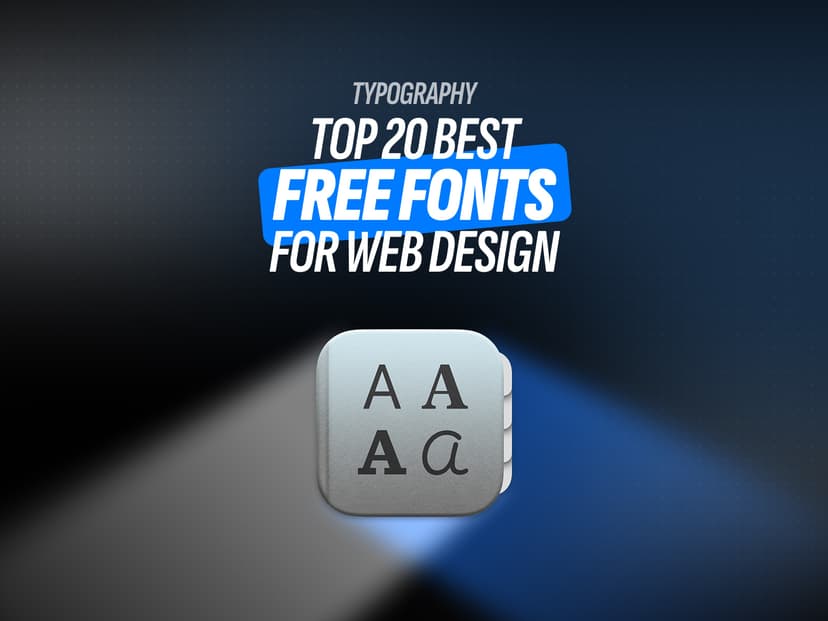 Top 20 Best Free Fonts for Website Designers (2025 Edition) cover