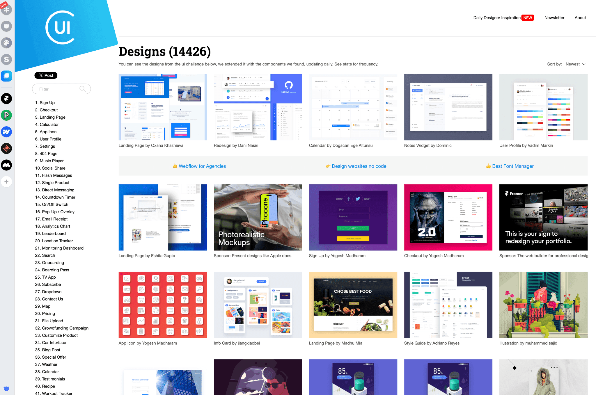 Collect UI screenshot