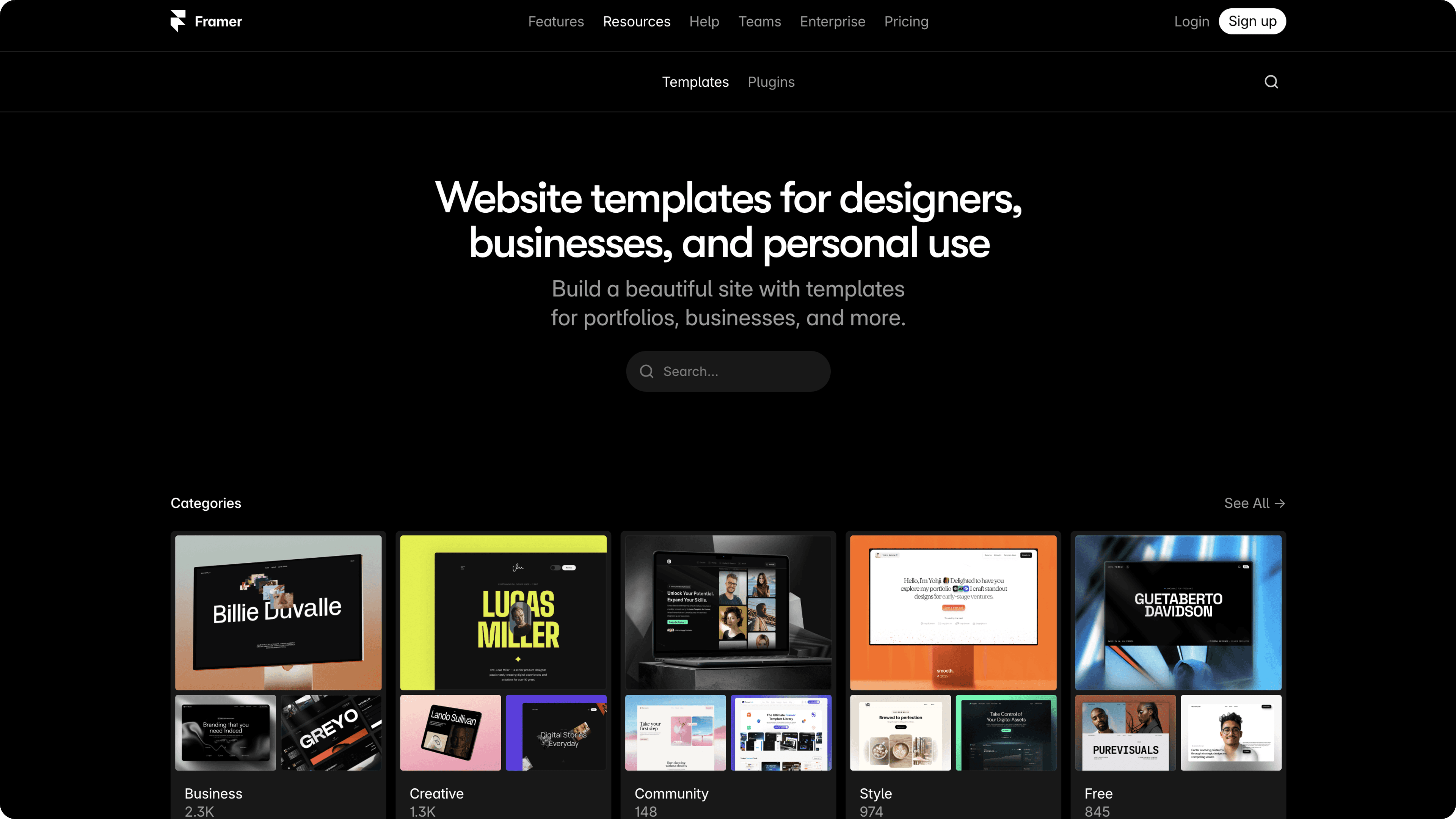 Framer screenshot