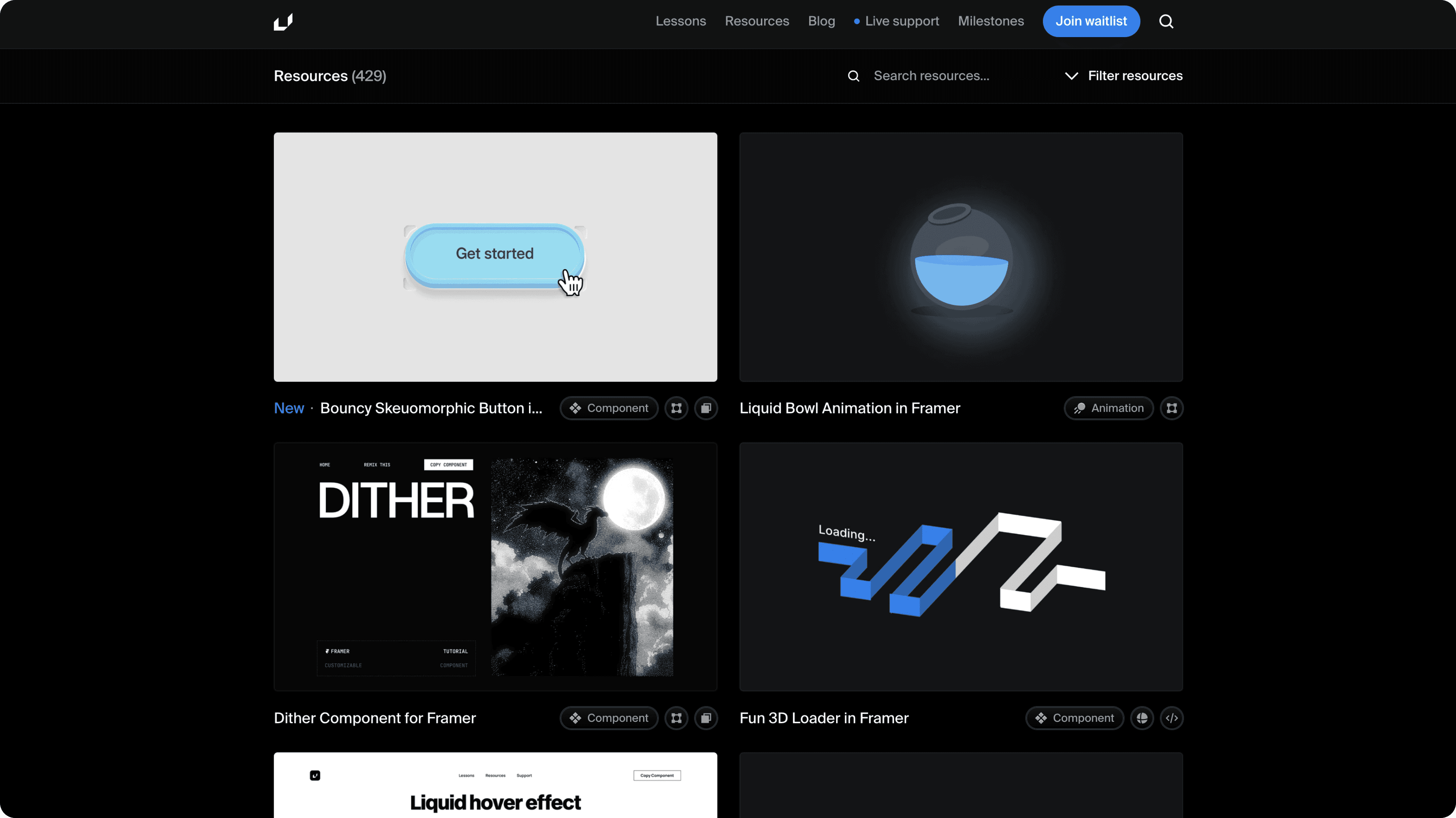 Framer University screenshot